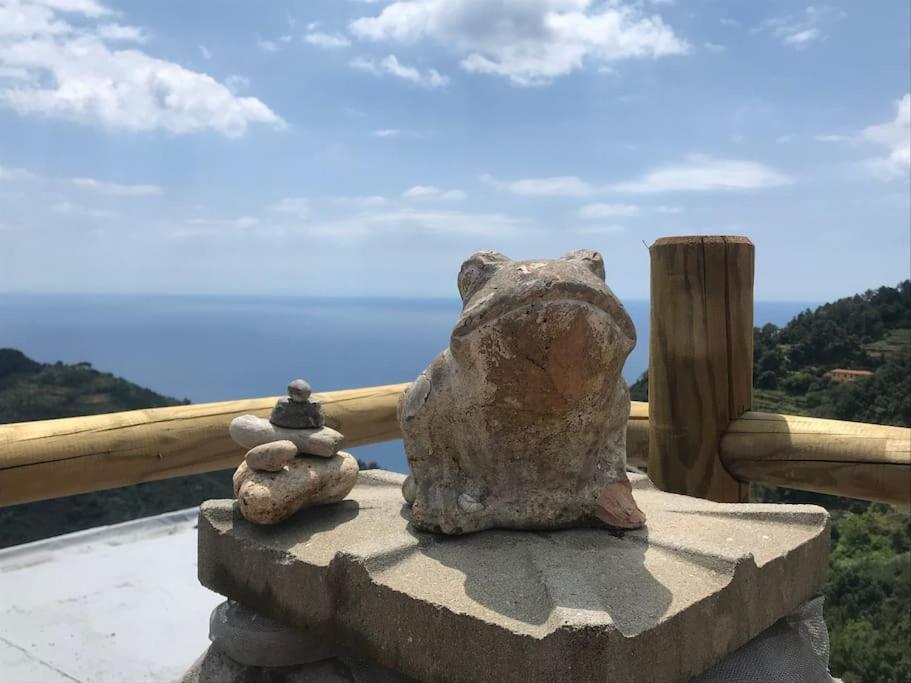 Вилла La Finestra Sul Mare A Drignana Вернацца Экстерьер фото